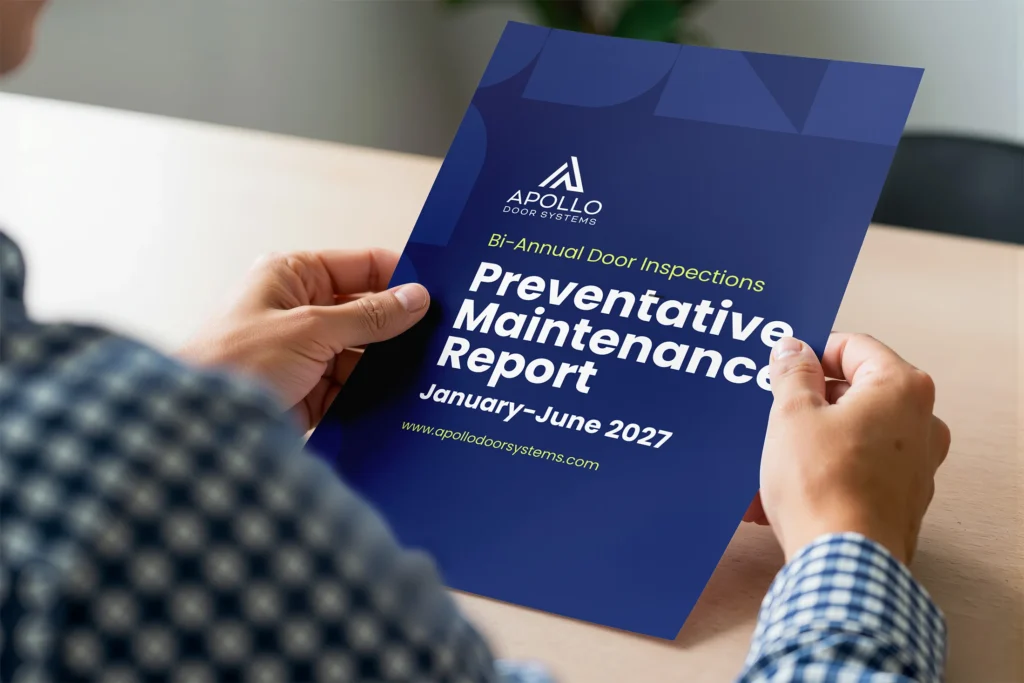 Preventative Maintenance Report from Apollo Doors