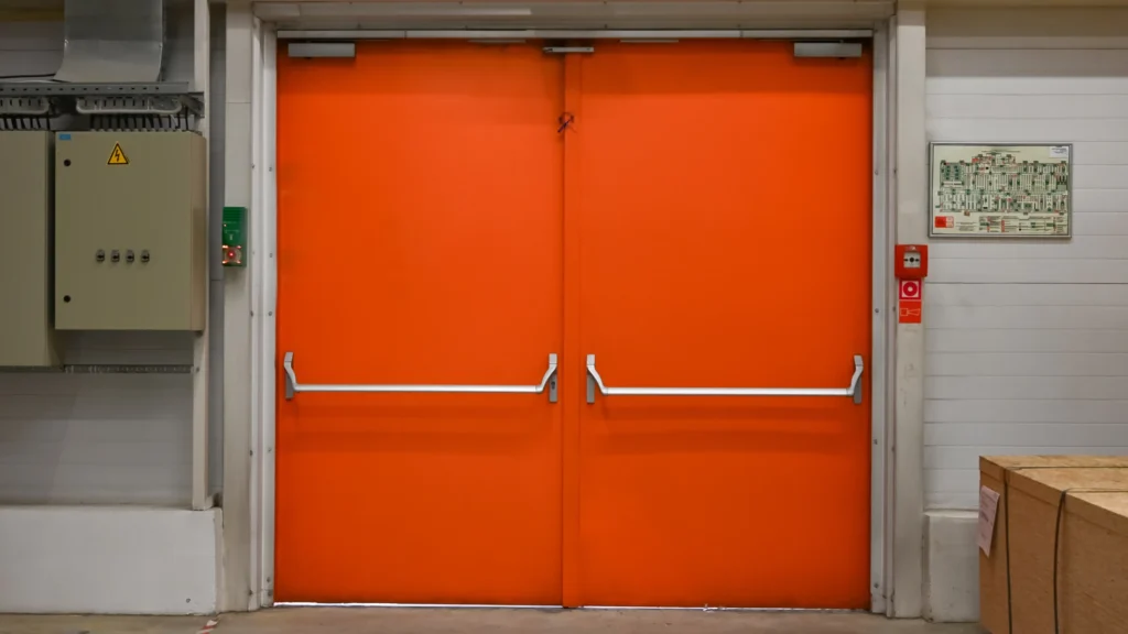 emergency exit push doors